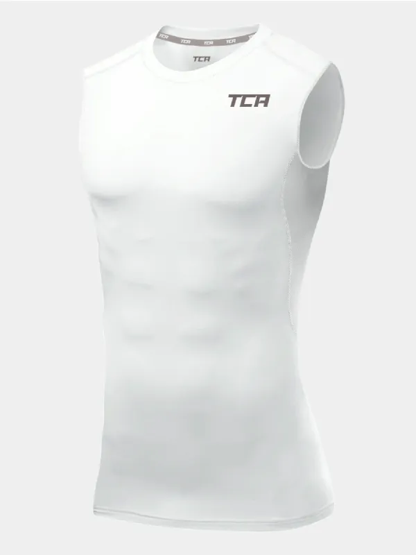 Hyperfusion Compression Base Layer Crew Neck Vest For Men sold by TCA