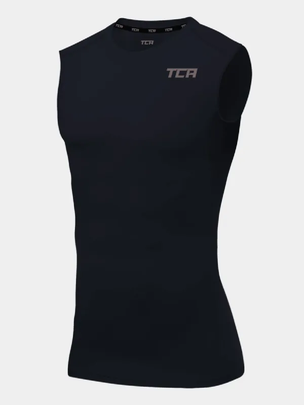 Hyperfusion Compression Base Layer Crew Neck Vest For Men sold by TCA
