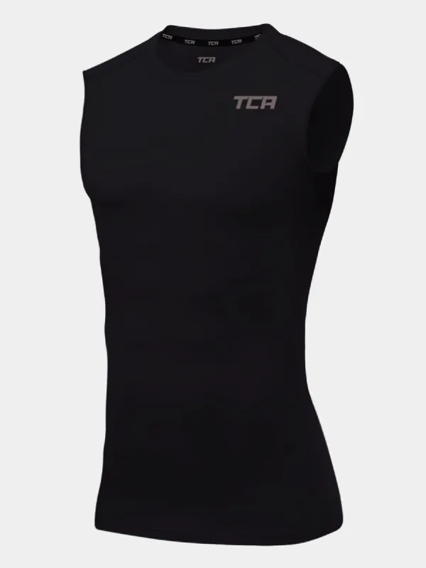 Hyperfusion Compression Base Layer Crew Neck Vest For Men sold by TCA