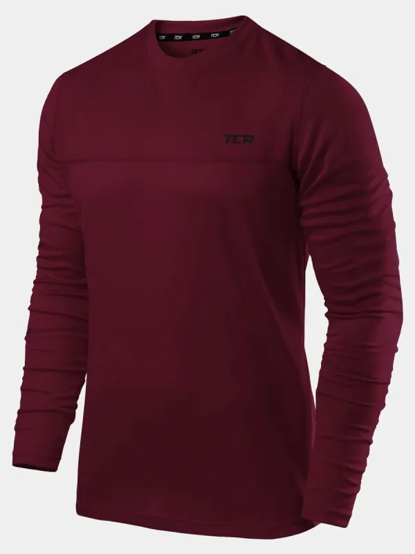 Men's Element Long Sleeve Running Crew Top sold by TCA
