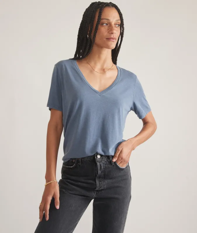 Boyfriend V-Neck Tee sold by Marine Layer