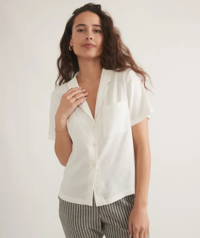 Lucy Resort Shirt sold by Marine Layer