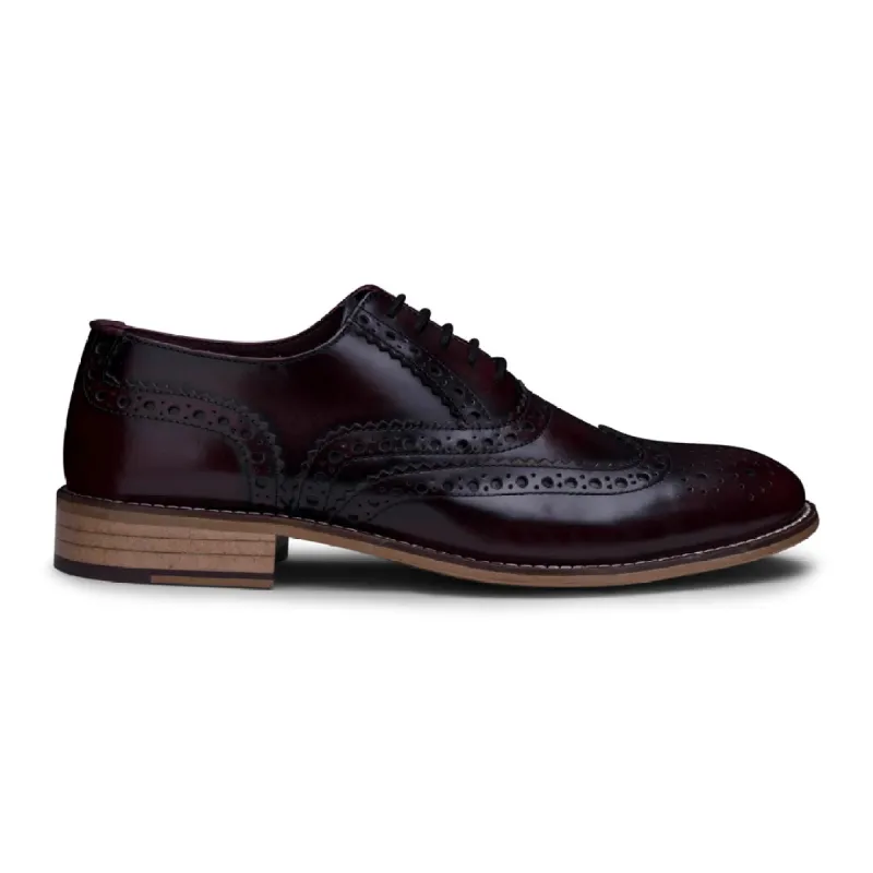 Mens Real Leather Vintage Shoes Brogues 1920s Suede Tweed Laced Shoes Smart Formal sold by Tru Clothing