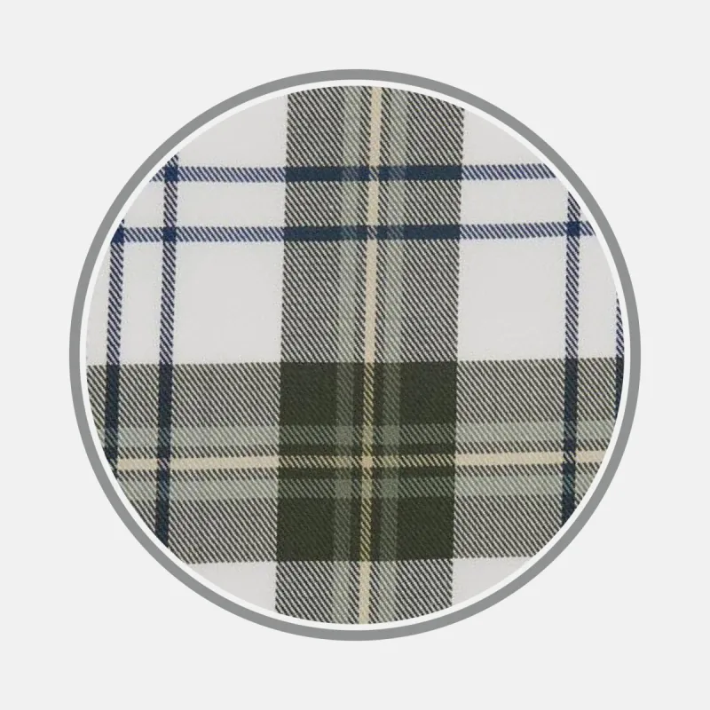 Green Check Cotton Fabric sold by Turnbull & Asser