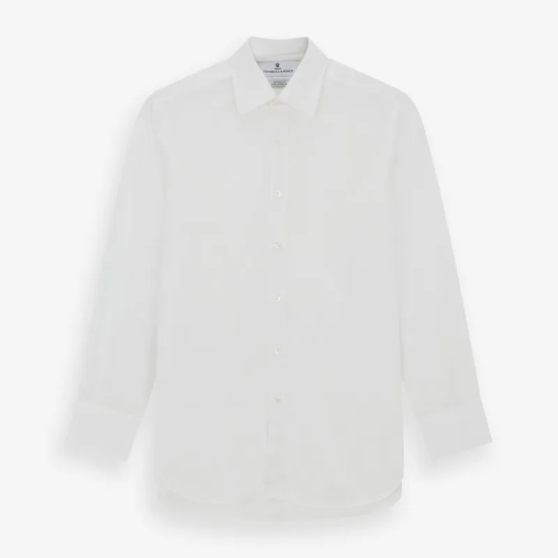 Two-Fold 200 White Cotton Shirt with T&A Collar and 3-Button Cuffs sold by Turnbull & Asser