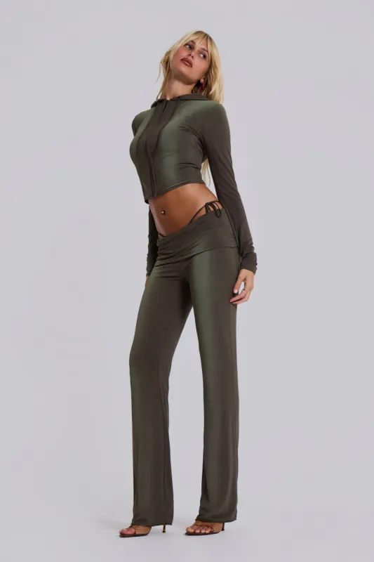 Tacha Fold Over Ombré Trousers sold by Jaded London