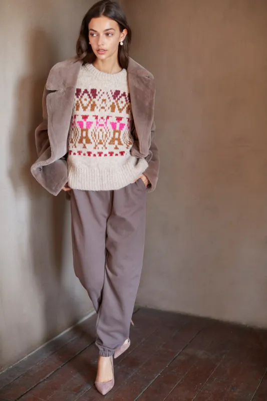 TABITHA DRAWSTRING SWEATPANT IN ROAST sold by Velvet Tees