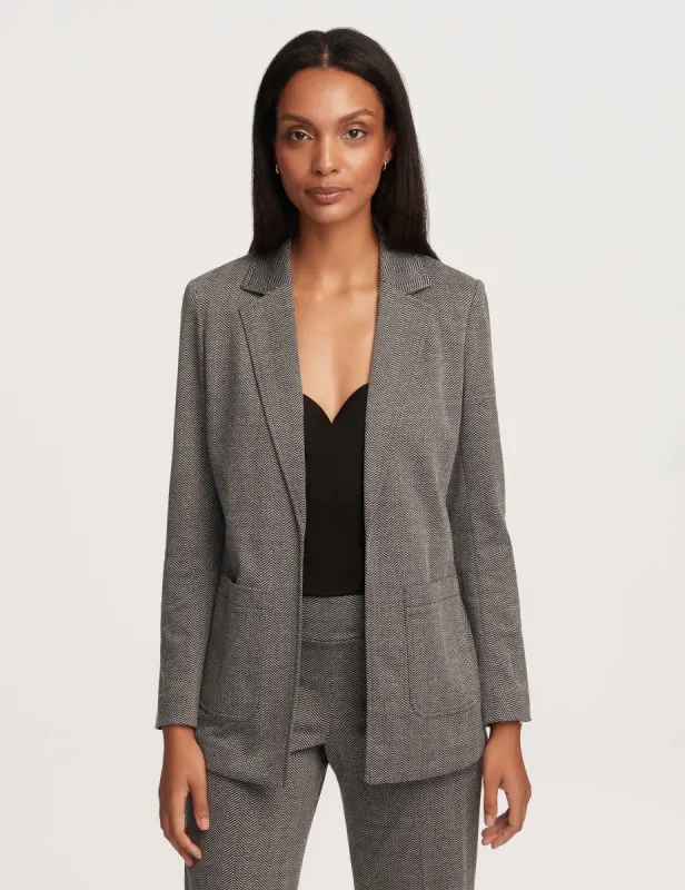 Notched Collar Jacket With Patch Pockets- Sale sold by Anne Klein