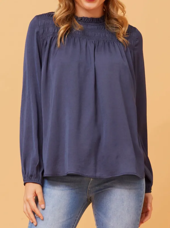 CAROLINE K MORGAN LONG SLEEVE BLOUSE sold by Yeltuor