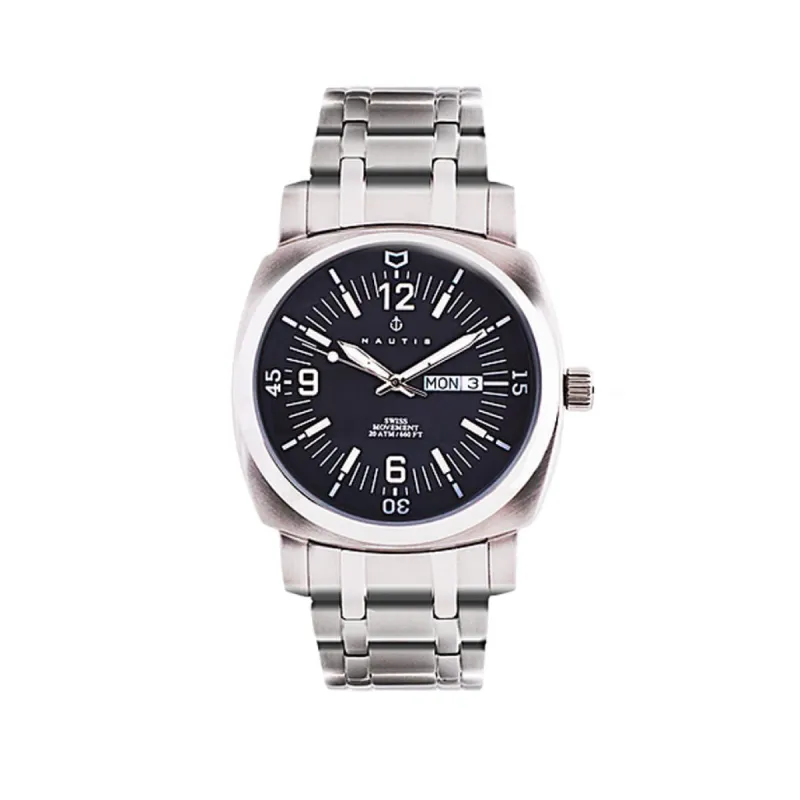 Nautis Stealth GL2087-B Heren Horloge 45mm 20 ATM sold by Watch2Day