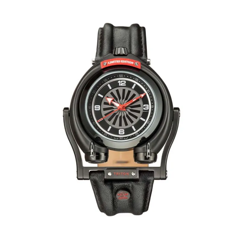 Gevril GV2 Triton Men's Black Dial Calfskin Leather Watch 3401 Heren Horloge sold by Watch2Day