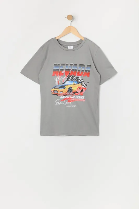 Boys Nevada Racing Graphic T-Shirt sold by Urban Planet
