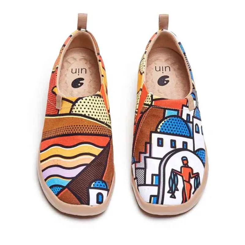 Sunset in Santorini sold by UIN Footwear