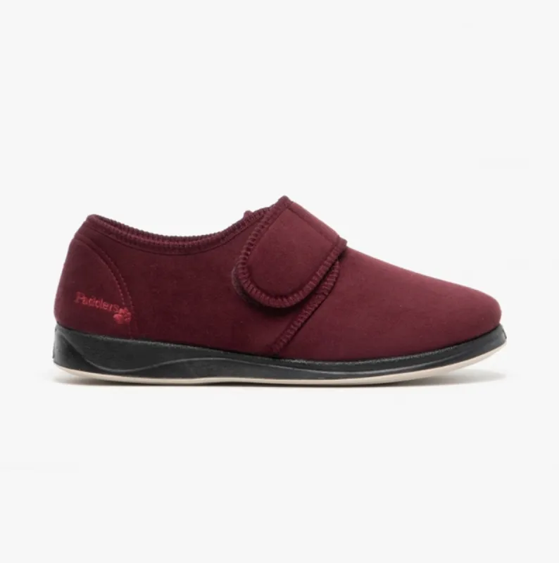 Padders CHARLES Mens Slippers Burgundy sold by House of Slippers