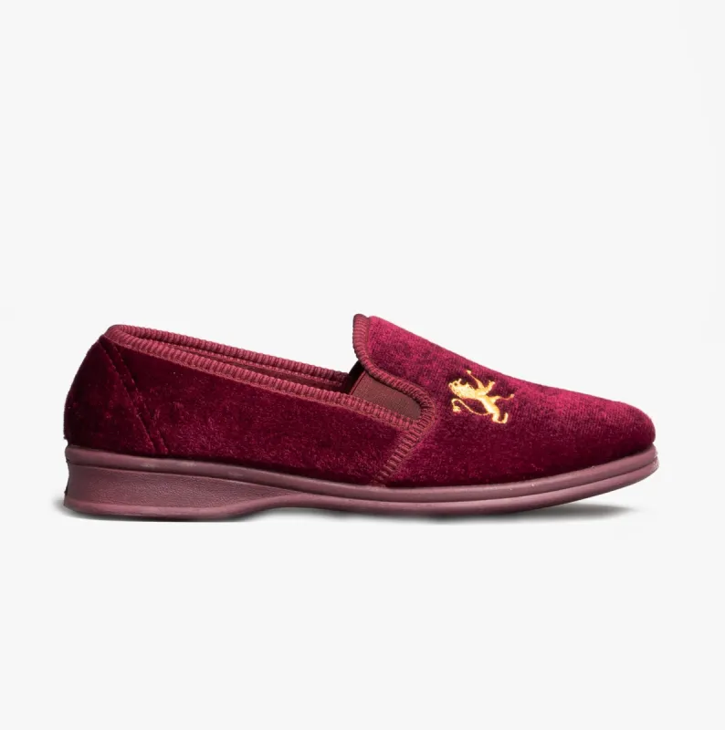 Mirak WARMINSTER Mens Slippers Wine sold by House of Slippers