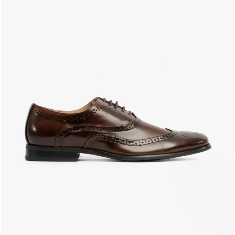 Goor GEORGE Mens Oxford Brogues Brown sold by Shuperb