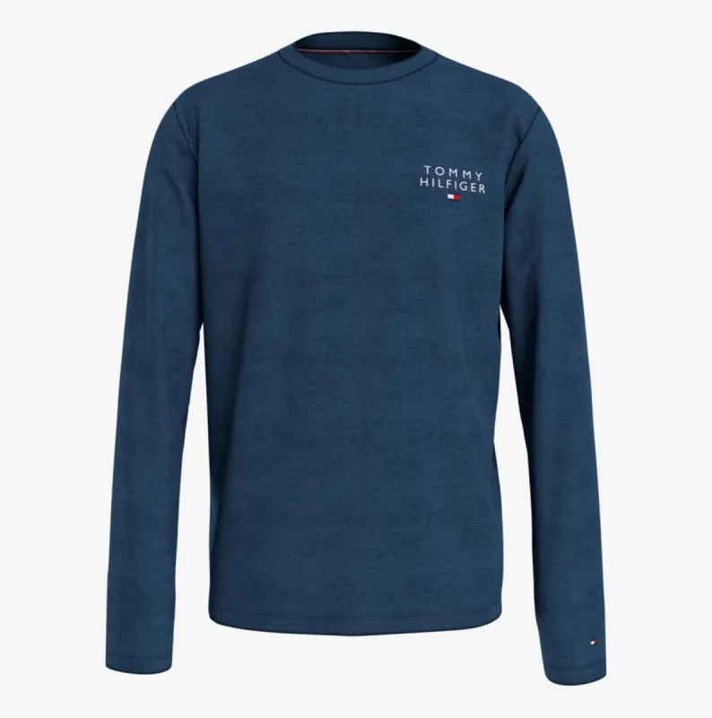 Tommy Hilfiger TEE LOGO Mens T-Shirts Deep Indigo sold by Shuperb
