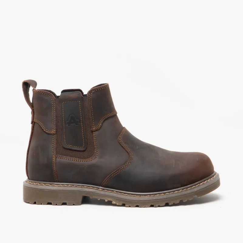 Amblers ABINGDON Mens Leather Dealer Boots Brown sold by Shuperb