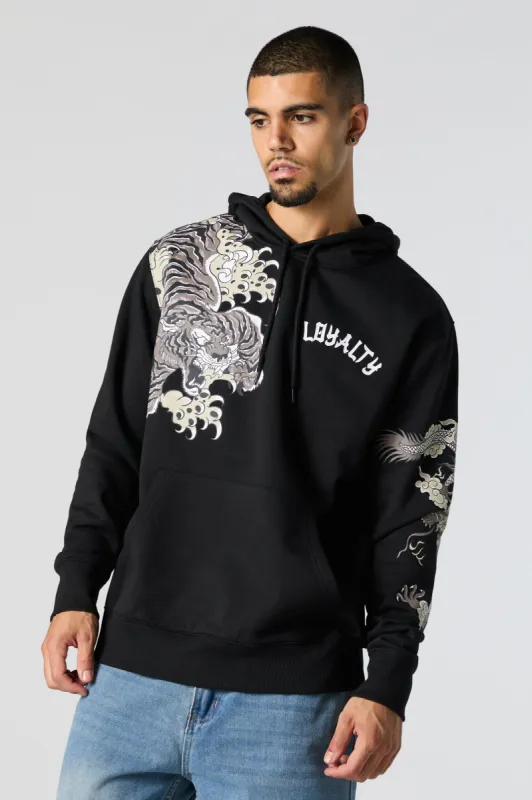 Tiger Graphic Fleece Hoodie sold by Charlotte Russe