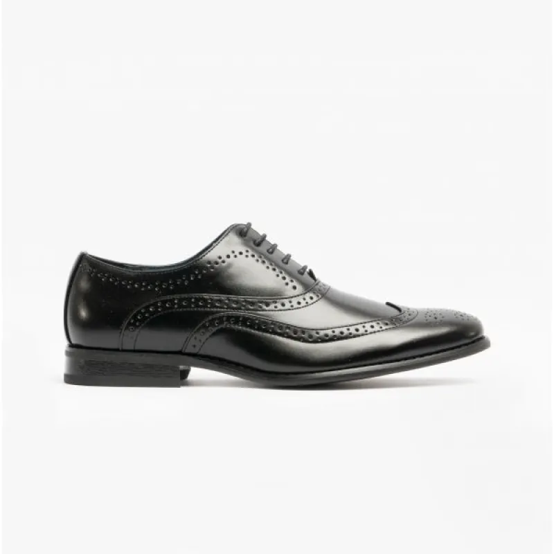 Goor GEORGE Mens Oxford Brogues Black sold by Shuperb
