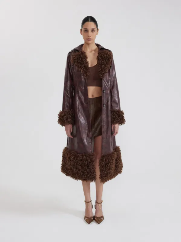 Sequin Fur Coat - Black sold by JW PEI