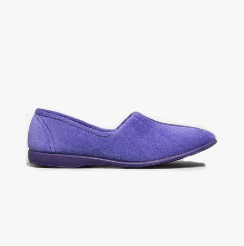 GBS AUDREY Slip On Womens Slippers Lilac sold by Shuperb