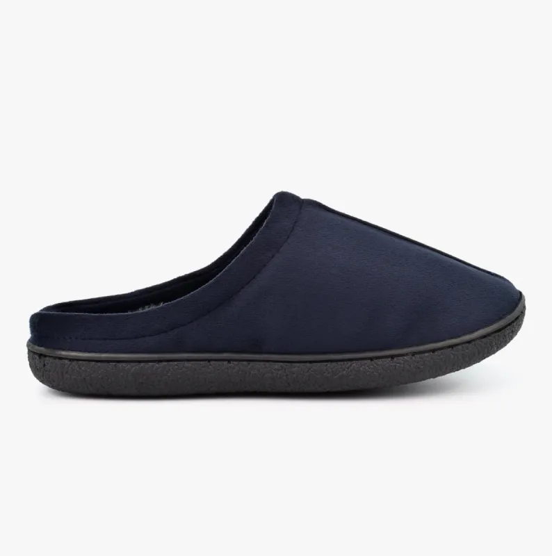 Zedzzz ALEX Mens Microfibre Mule Slippers Navy sold by Shuperb