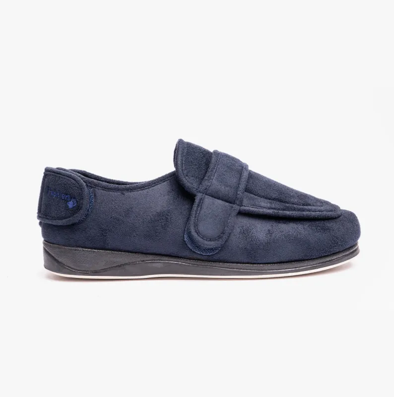 Padders WRAP Mens Slippers Navy sold by Shuperb