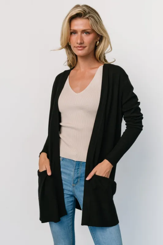 Edison Cardigan | Black sold by Baltic Born