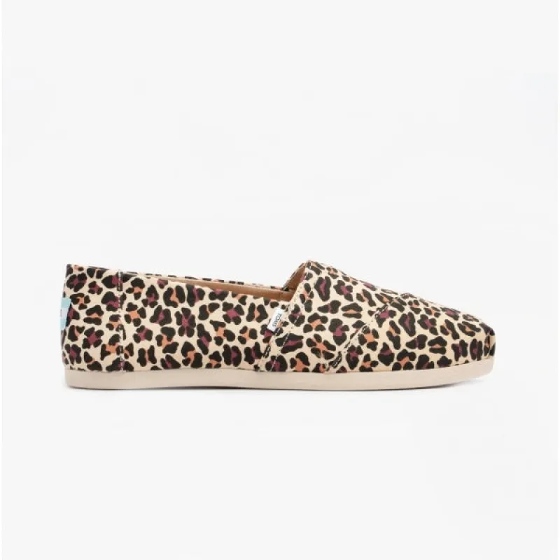TOMS ALPARGATA Womens Canvas Espadrilles Beige/Leopard sold by Shuperb
