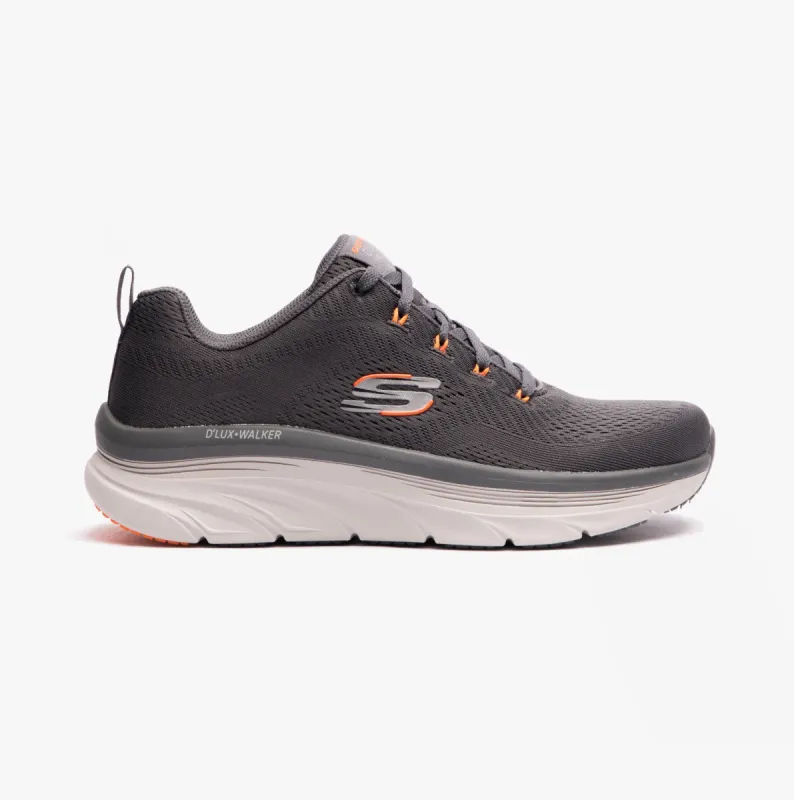 Skechers 232364/CCOR D'LUX WALKER - MEERNO Mens Trainers Charcoal/Orange sold by Shuperb