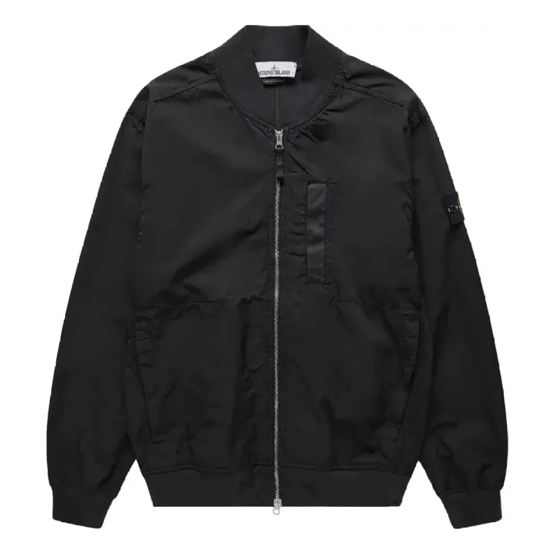 STONE  NO COLLAR JACKET ブラック Ohne K-Dart Jacket (J04-46-CROW-BLACK)