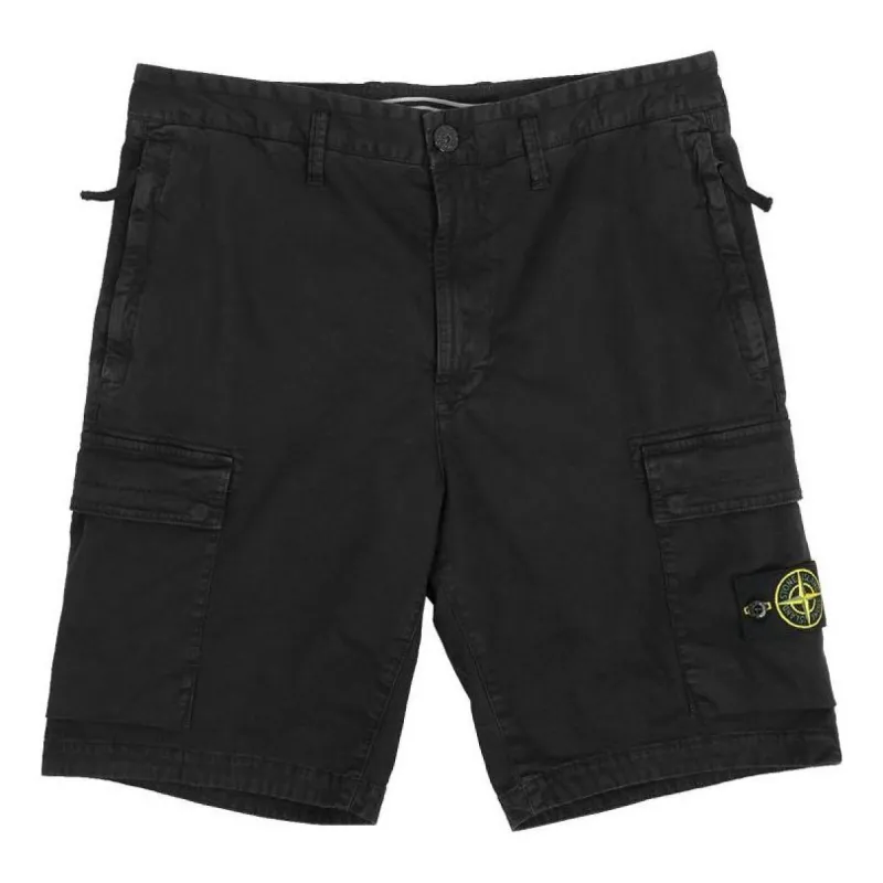STONE ISLAND Bermuda Shorts 'Black' 7615L0804-V0129 sold by KicksCrew