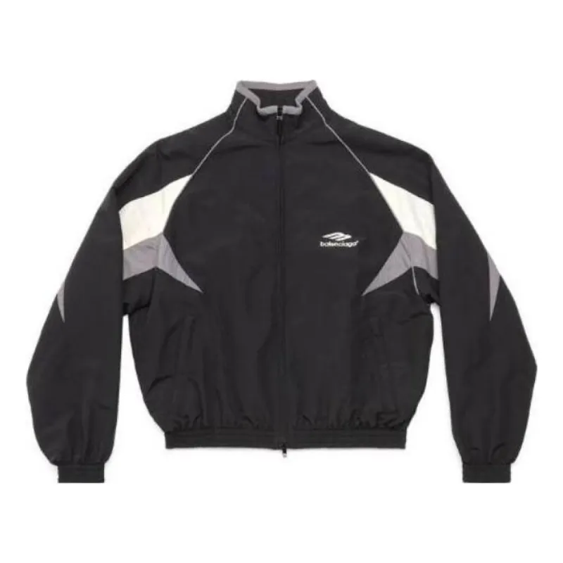 Balenciaga 3B Sports Icon Tracksuit Jacket 'Black