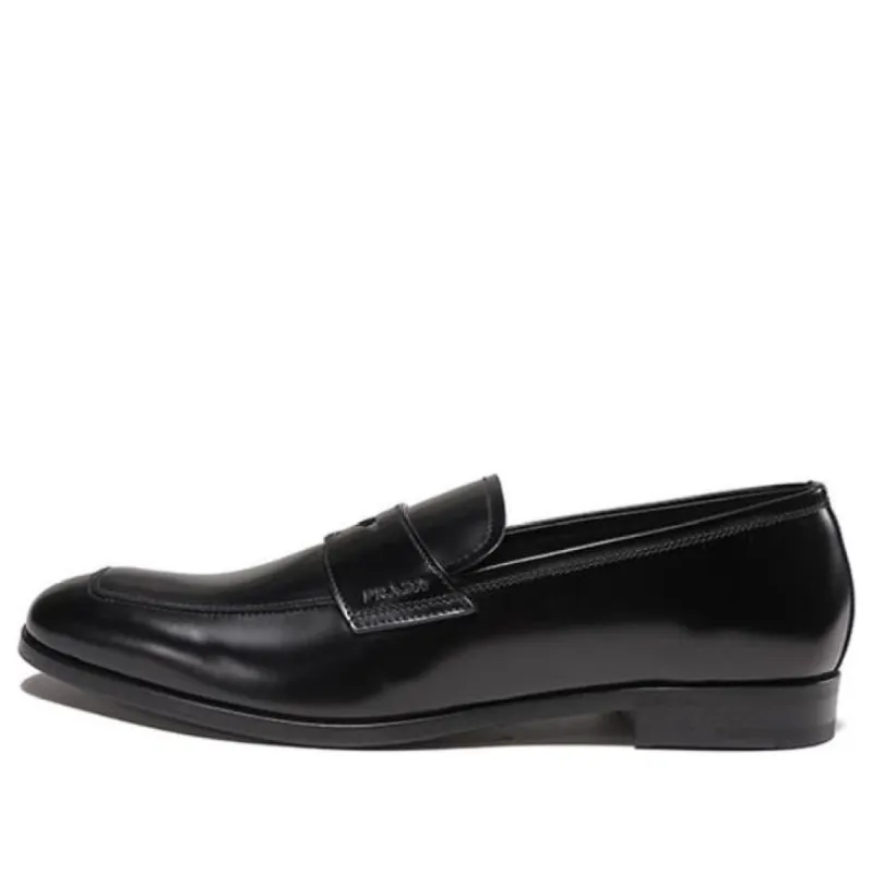 PRADA Brushed Leather Loafers 'Black' 2DB161_P39_F0002_F_X001 sold by KicksCrew