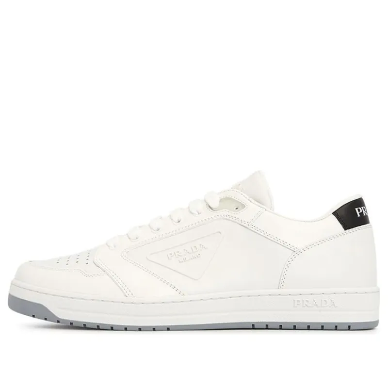 (WMNS) PRADA District Leather Sneakers 'White' 1E790M_3LJ6_F097W_F_030 sold by KicksCrew