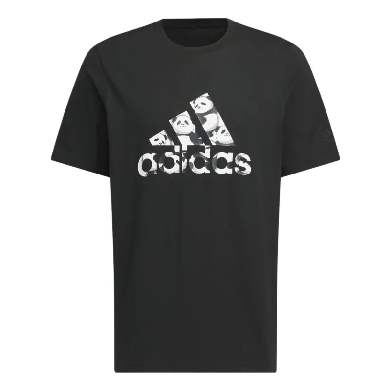 adidas China T-Shirt 'Black White' JI6834 sold by KicksCrew