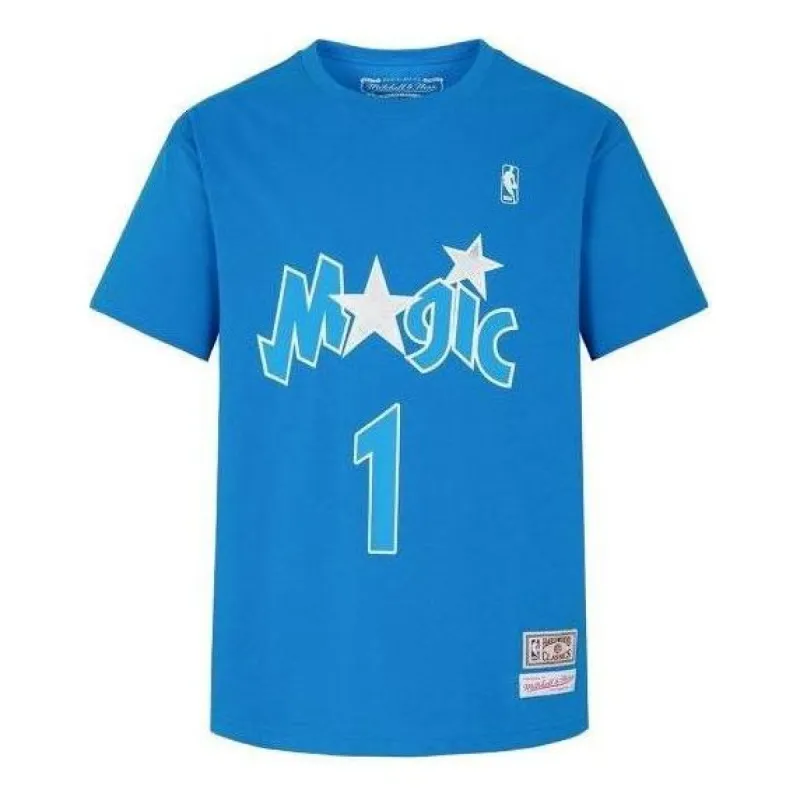 Mitchell & Ness x NBA Orlando Magic T-shirt 'Tracy McGrady 1' MNJYSST230134-BLUE sold by KicksCrew