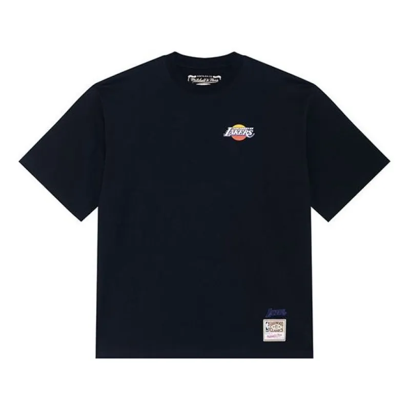 Mitchell & Ness x NBA Los Angeles Lakers T-Shirt 'Black' MNJYSST23030-BLACK sold by KicksCrew