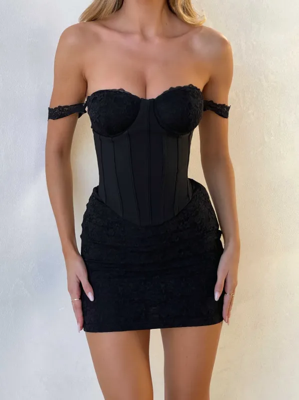 ZANA MINI DRESS BLACK sold by Outcast Clothing