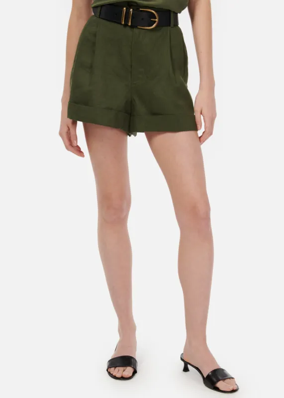 Ravi Linen Short Sencha sold by Cami NYC