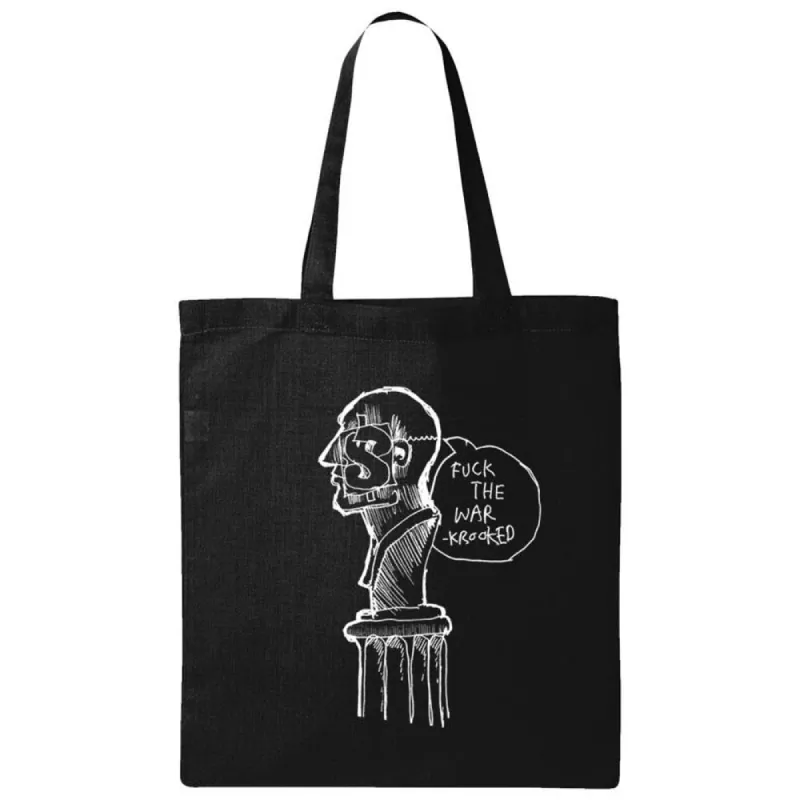 Krooked F.T.W.Tote Bag - Black/White sold by Source Skate Co.