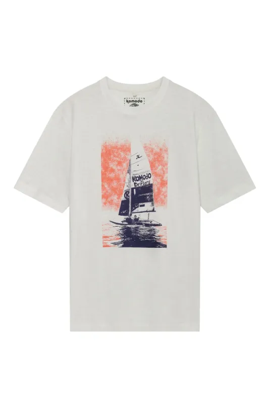 Sailing Cotton T-Shirt Off White sold by Ivalo.com