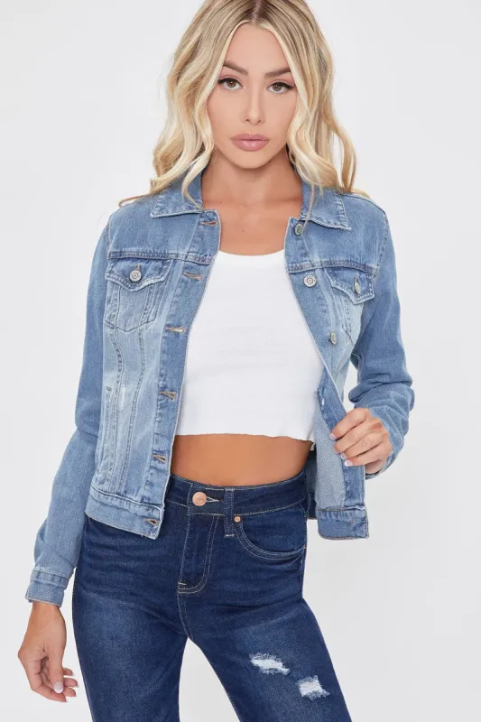 Women's Classic Fit Denim Jacket sold by YMI