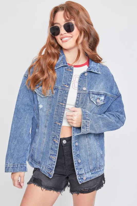 Women's Oversized Denim Jacket sold by YMI