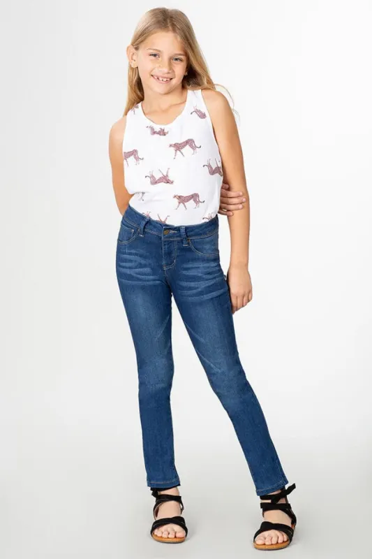 Girls Denim Skinny Jeans sold by YMI