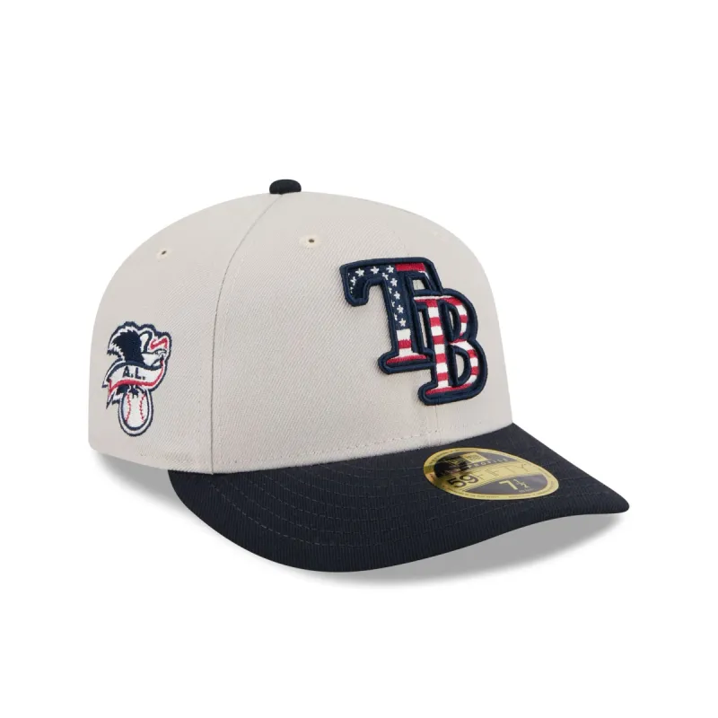 Tampa Bay Rays Independence Day 2024 Low Profile 59FIFTY Fitted Hat sold by New Era