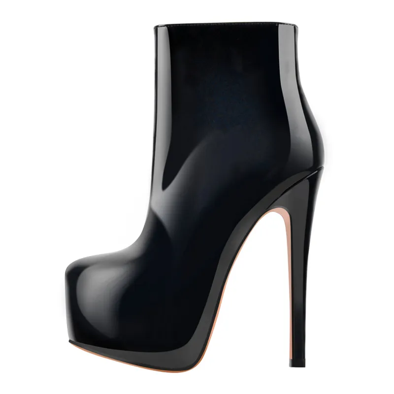 Platform Side Zipper Stiletto Ankle Boots sold by Onlymaker