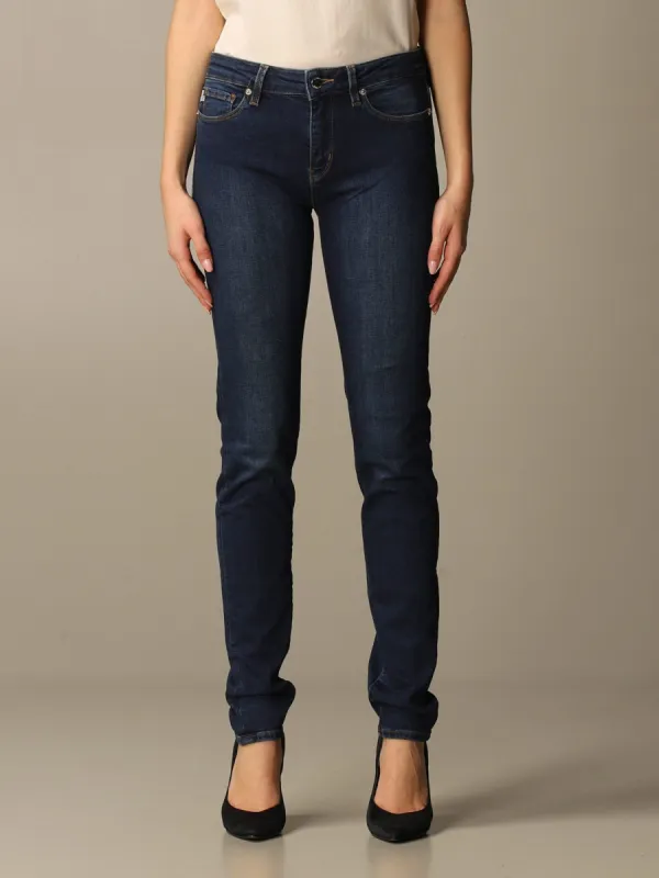 Chic Rhinestone Back Logo Jeans sold by Louxly