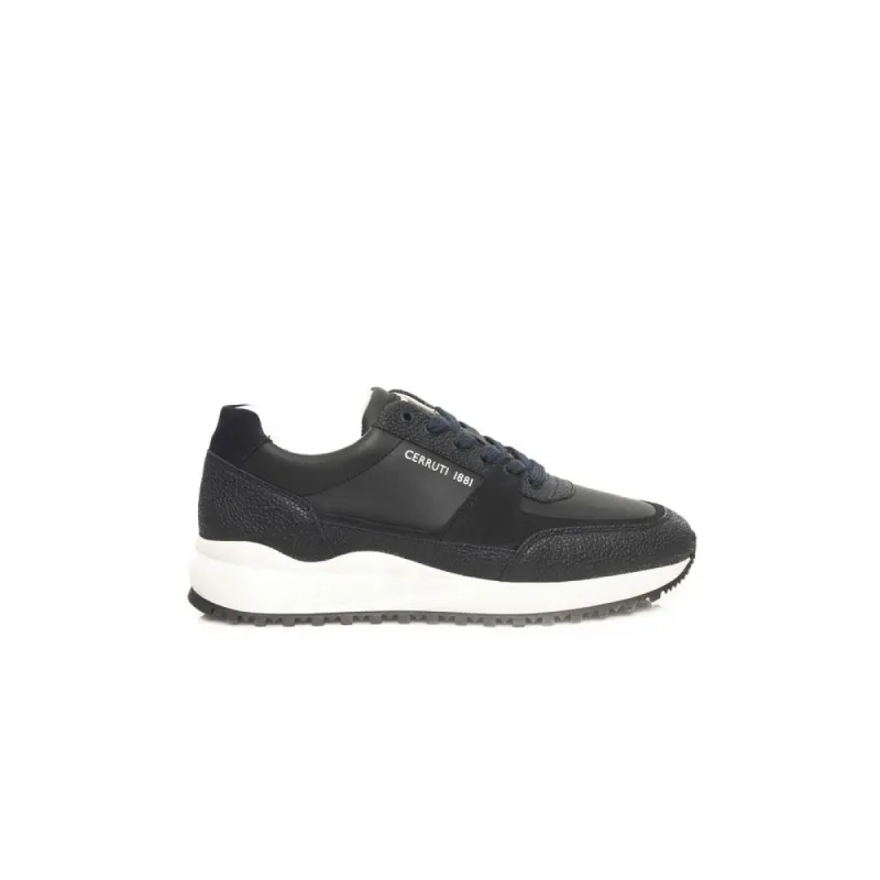 Blue Leather Men Sneaker sold by Louxly